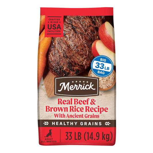 Merrick® Healthy Grains® Adult Dry Dog Food - Beef & Brown Rice with Ancient Grains 4 Lb