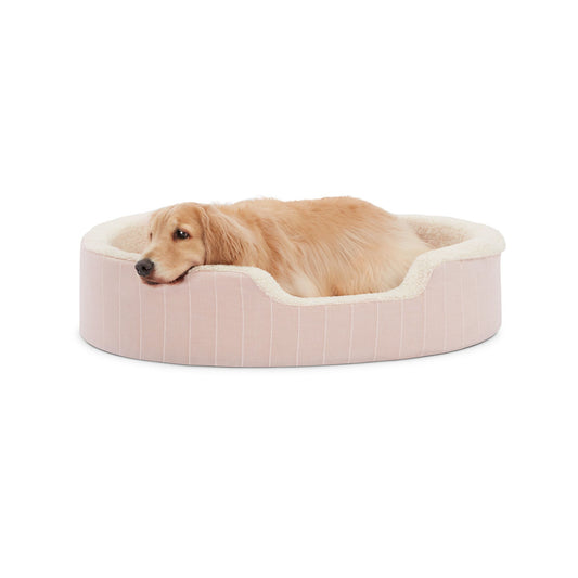 Top Paw® Orthopedic Cuddler Striped Dog Bed Medium