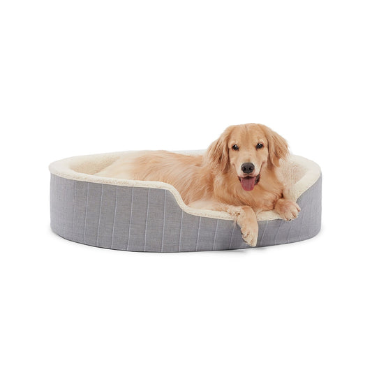 Top Paw® Orthopedic Cuddler Striped Dog Bed Large