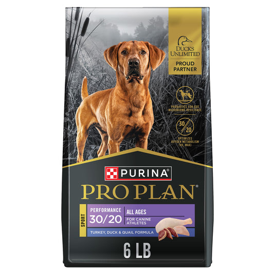Purina Pro Plan Sport Performance 30/20 All Life Stage Dry Dog Food - Turkey, Duck & Quail 6 Lb