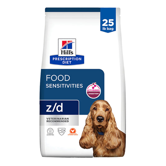 Hill's® Prescription Diet® z/d Skin/Food Sensitivities Adult Dog Food - Original 8 Lb
