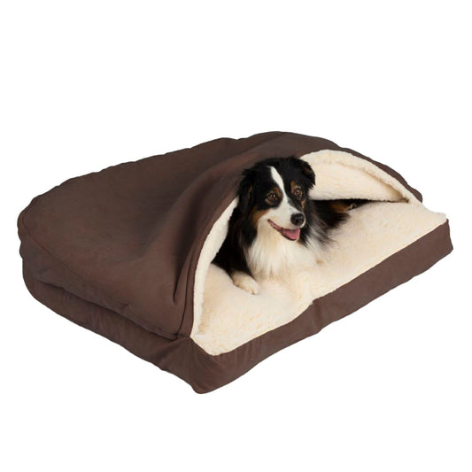Snoozer® Luxury Microsuede Rectangle Cozy Cave® Dog Bed 35"L x 25"W x 8"H