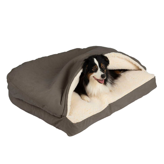 Snoozer® Luxury Microsuede Rectangle Cozy Cave® Dog Bed 30"L x 20"W x 8"H