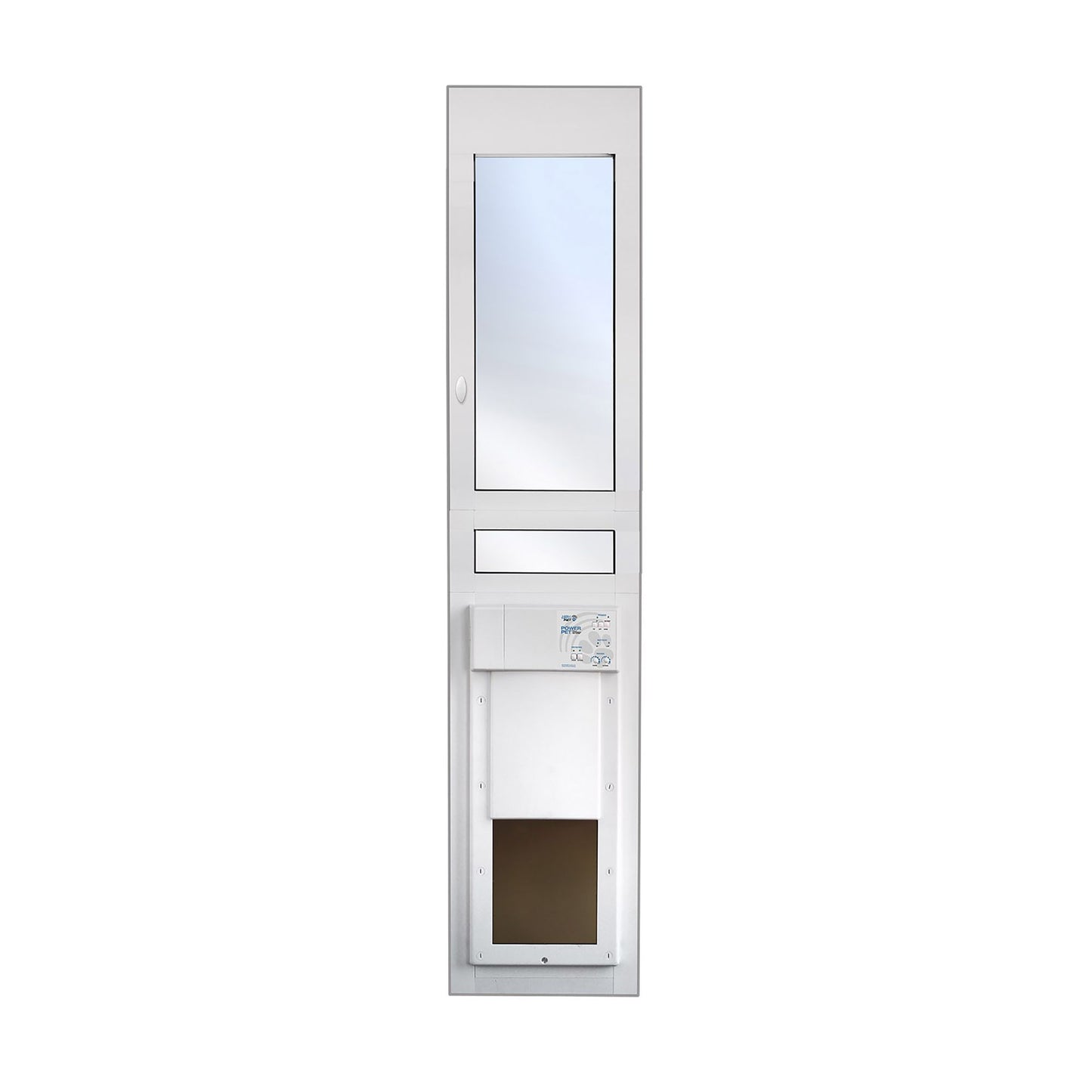 High Tech Pet® Power Automatic Sliding Glass Regular Height Pet Patio Door 8.25"W x 10"H