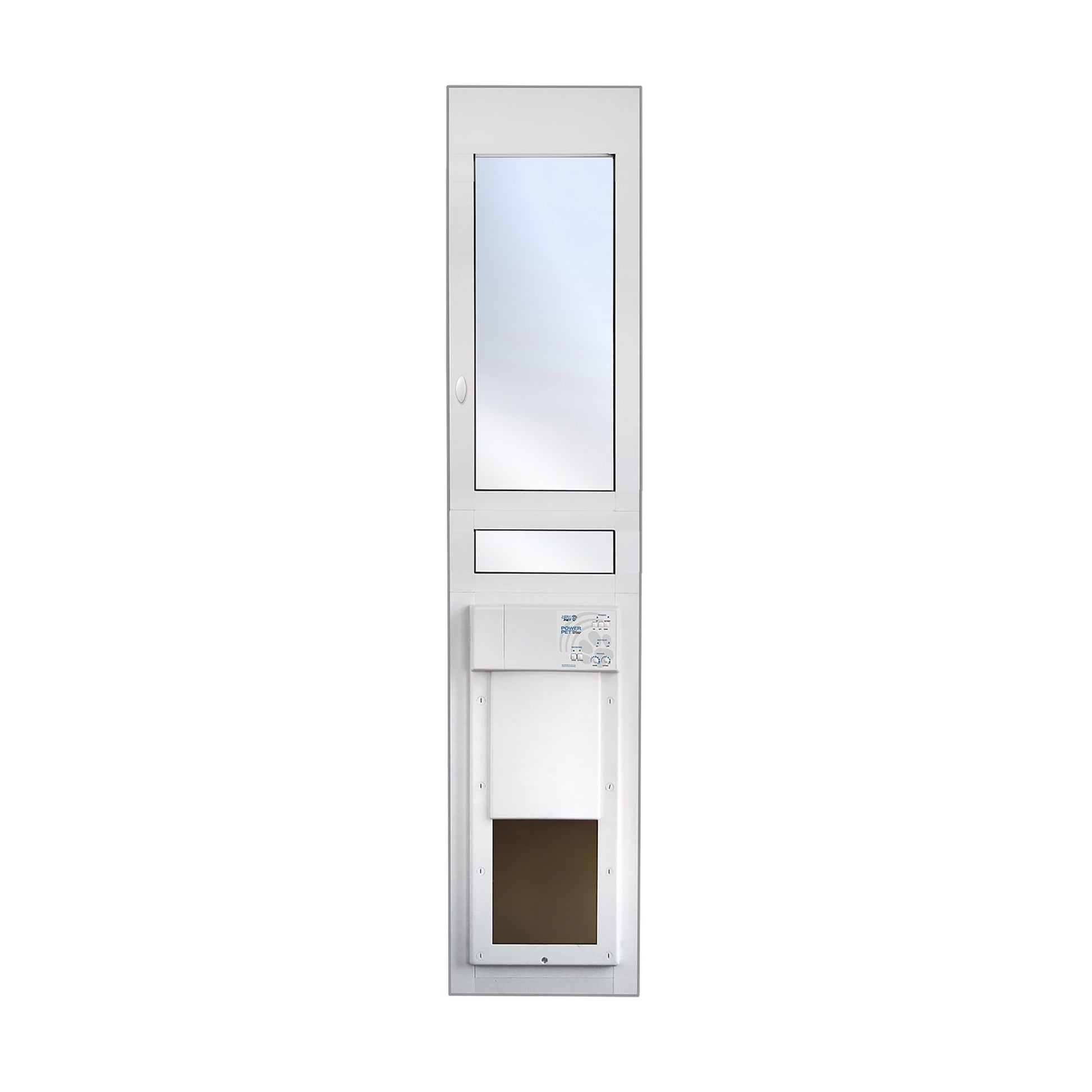 High Tech Pet® Power Automatic Sliding Glass Regular Height Pet Patio Door 8.25"W x 10"H