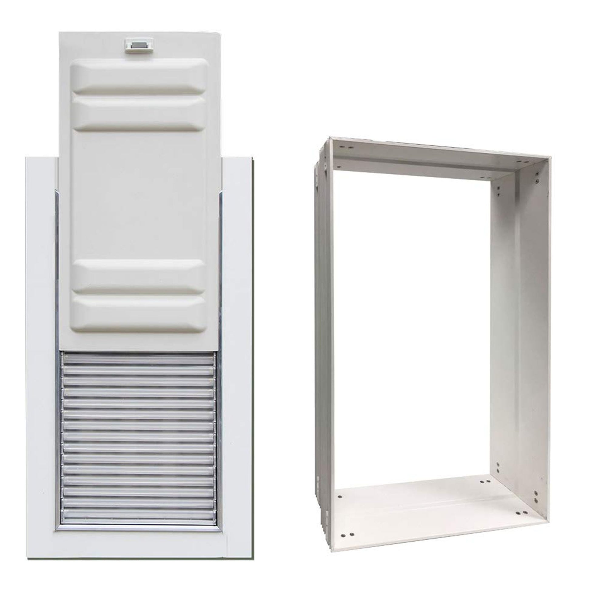 High Tech Pet® Armor Flex Airtight Extreme Weather Magnetic Closure Pet Door with Wall Tunnel Kit 8.25"W x 17"H