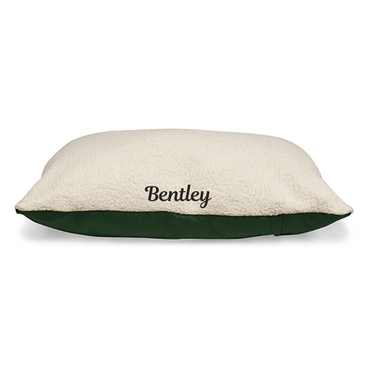 Majestic Pet Personalized Sherpa Pillow Dog Bed w/Removable Cover Medium