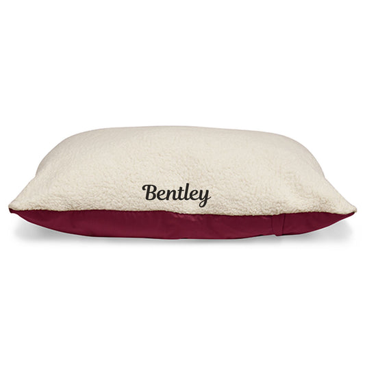 Majestic Pet Personalized Sherpa Pillow Dog Bed w/Removable Cover X Large