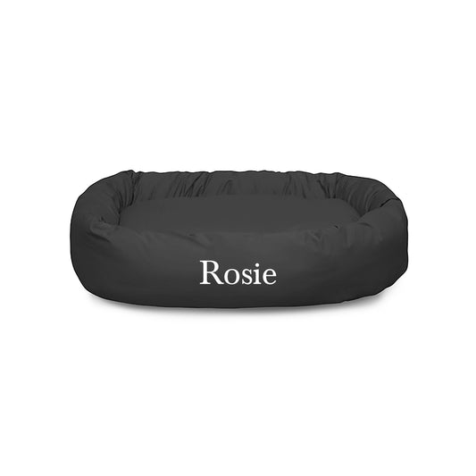 Majestic Pet Personalized Bagel Dog Bed 40"L x 29"W x 9"H
