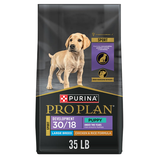 Purina Pro Plan Sport Development 30/18 Puppy Dry Dog Food - Chicken & Rice 18 Lb