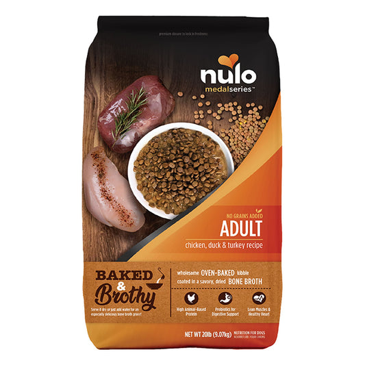Nulo MedalSeries Baked & Coated Adult Dry Dog Food - Chicken, Duck & Turkey
