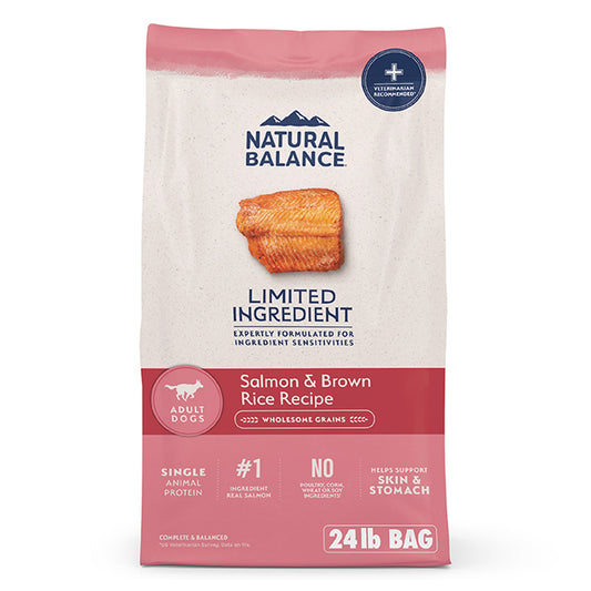 Natural Balance Limited Ingredient Diets Adult Dry Dog Food - Salmon & Brown Rice 4 Lb