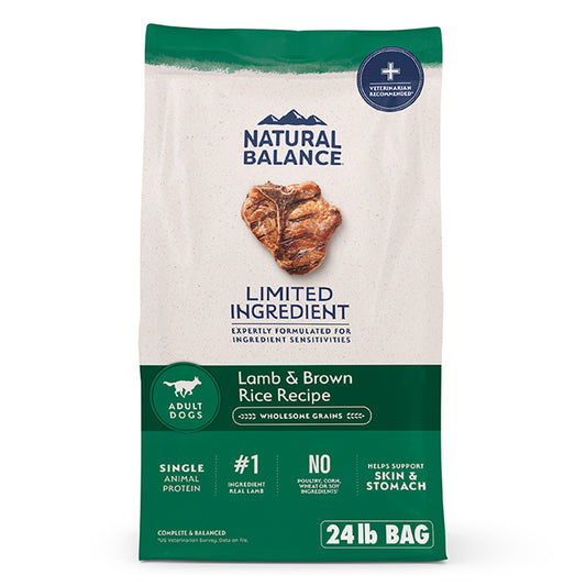 Natural Balance Limited Ingredient Diets Adult Dry Dog Food - Lamb & Brown Rice 12 Lb