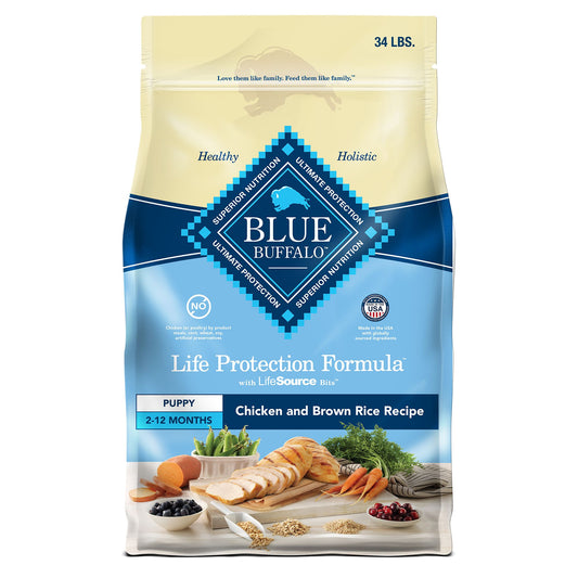 Blue Buffalo® Life Protection Formula&trade; Puppy Dry Dog Food - Chicken & Brown Rice 34 Lb
