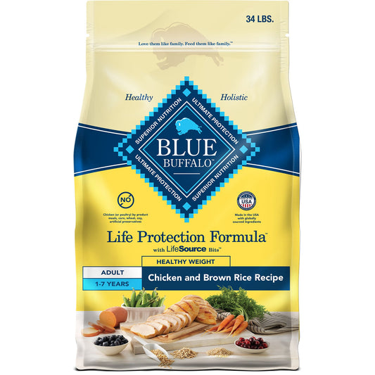 Blue Buffalo® Life Protection Formula Healthy Weight Adult Dog Dry Food - Chicken & Brown Rice 24 Lb
