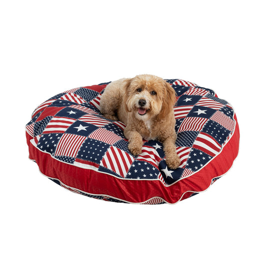 Snoozer® Starpatch Indoor/Outdoor Round Dog Bed 50"L x 50"W x 4"H