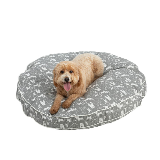 Snoozer® Pedigree Storm Indoor/Outdoor Round Dog Bed 23"L x 23"W x 4"H