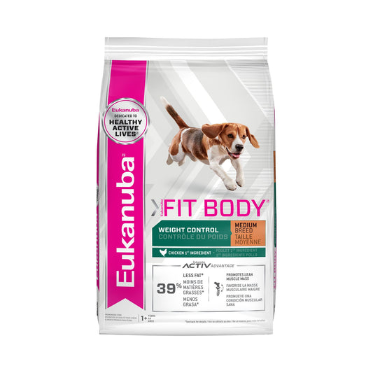 Eukanuba&trade; Fit Body Weight Control Medium Breed Adult Dry Dog Food Chicken - 28 lb