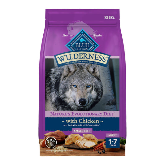 Blue Buffalo Wilderness Nature's Evolutionary Diet Small Bite Adult Dry Dog Food - Chicken 24 Lb