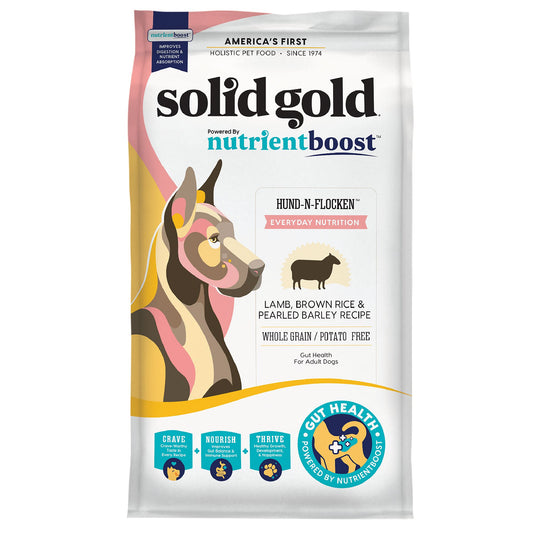 Solid Gold Nutrientboost Hund-N-Flocken All Life Stage Dry Dog Food - Lamb