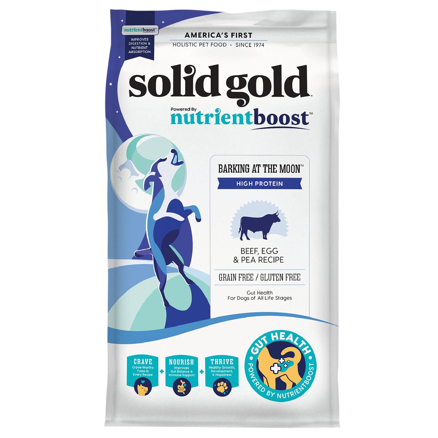 Solid Gold Nutrientboost Barking at the Moon All Life Stage Dog Food - Grain Free, Beef