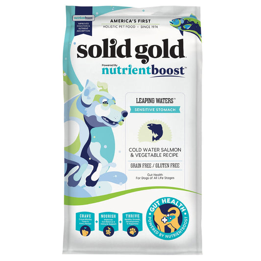 Solid Gold Nutrientboost Leaping Waters All Life Stage Dry Dog Food - Salmon