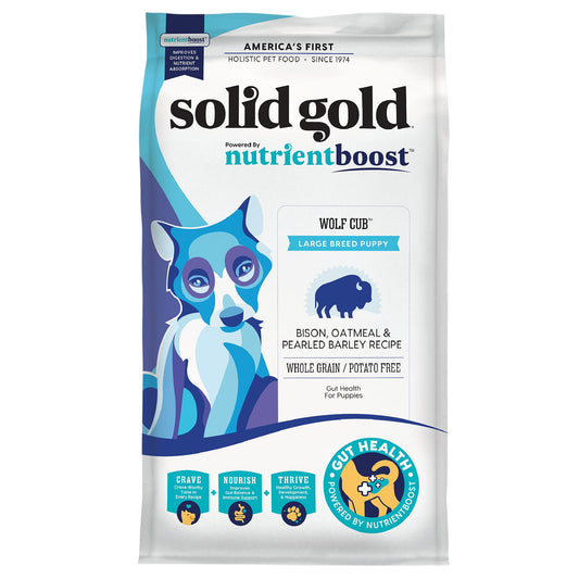 Solid Gold Nutrientboost Wolf Cub Puppy Dry Dog Food - Bison