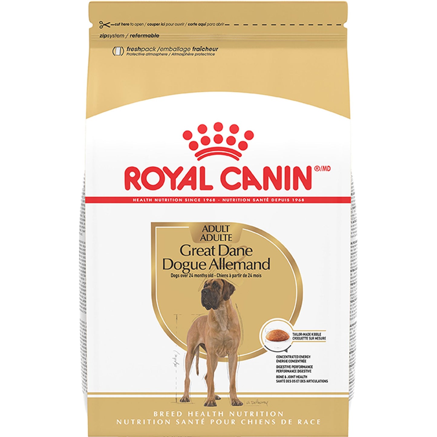 Royal Canin Breed Health Nutrition Great Dane Breed Specific Adult Dog Dry Food - 30 lb