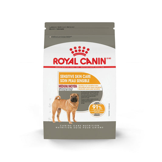 Royal Canin Canine Care Nutrition Sensitive Skin Care Medium Breed Adult Dog Dry Food - 17 lb