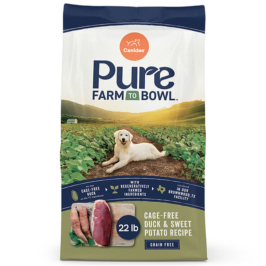 Canidae Pure Adult Dry Dog Food - Grain Free, Duck & Sweet Potato 4 Lb