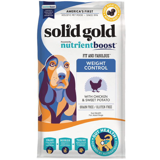 Solid Gold Nutrient Boost Fit and Fabulous Weight Control Adult Dog Food -  Chicken