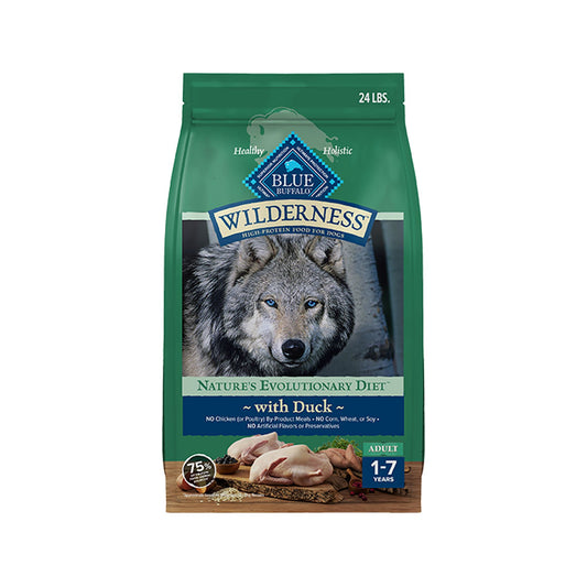 Blue Buffalo Wilderness Nature's Evolutionary Diet Adult Dry Dog Food - Duck 4.5 Lb