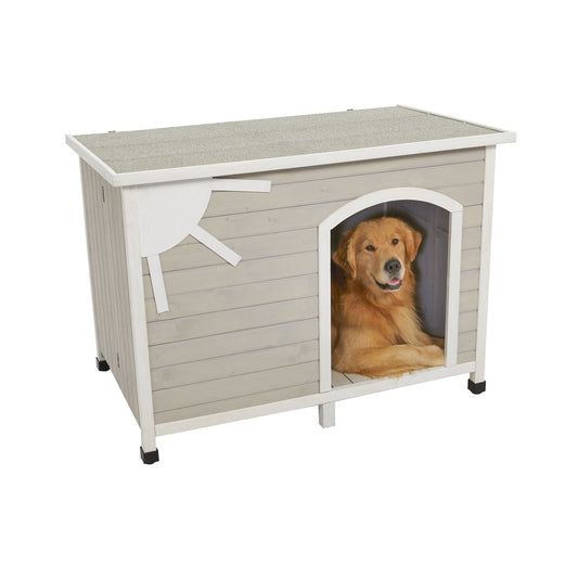 Midwest Eillo Folding Outdoor Wood Dog House 28.6"L x 45.3"W x 32.9"H