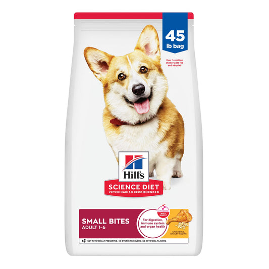 Hill's® Science Diet® Small Bites Adult Dry Dog Food - Chicken & Barley 45 Lb
