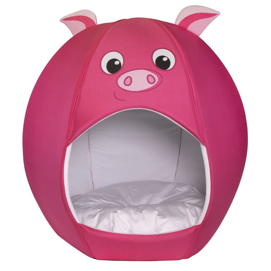 Maccabi Art Piggy Igloo Pet Bed 25"L x 25"W x 22"H