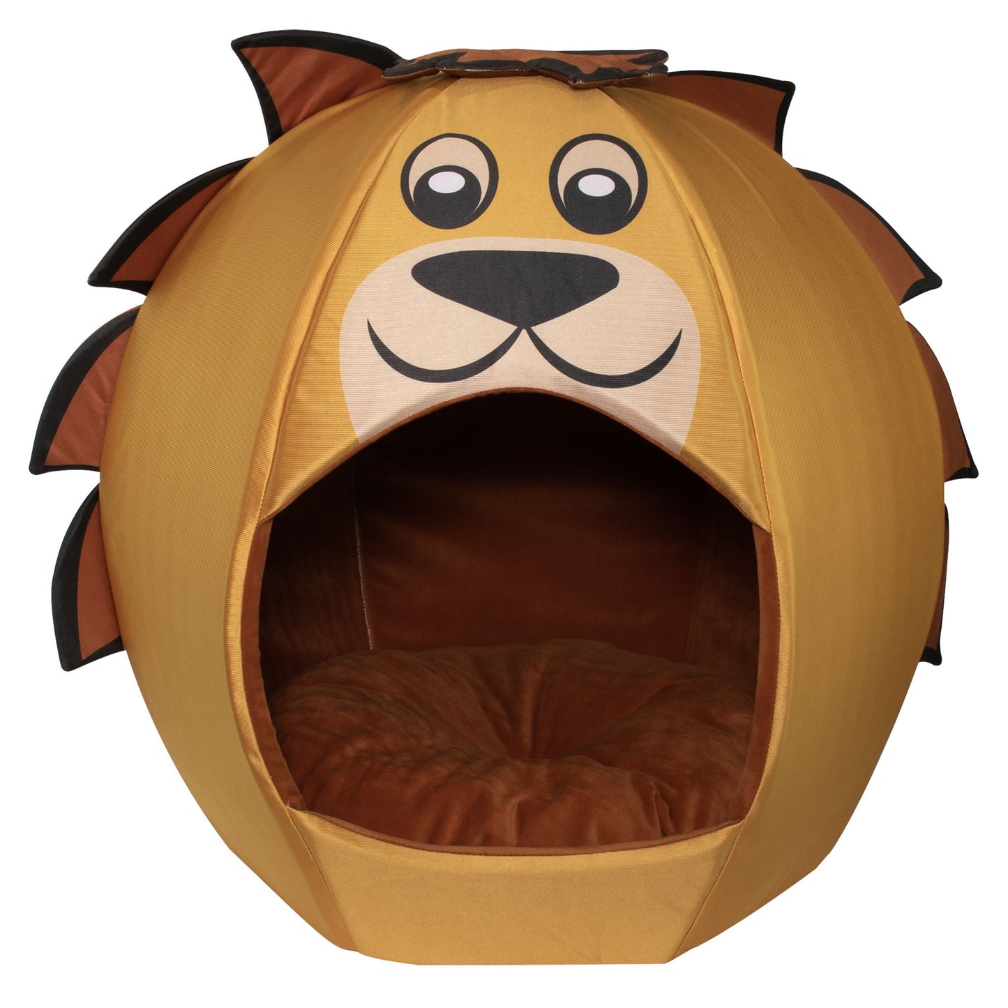 Maccabi Art Lion Igloo Pet Bed 25"L x 25"W x 22"H