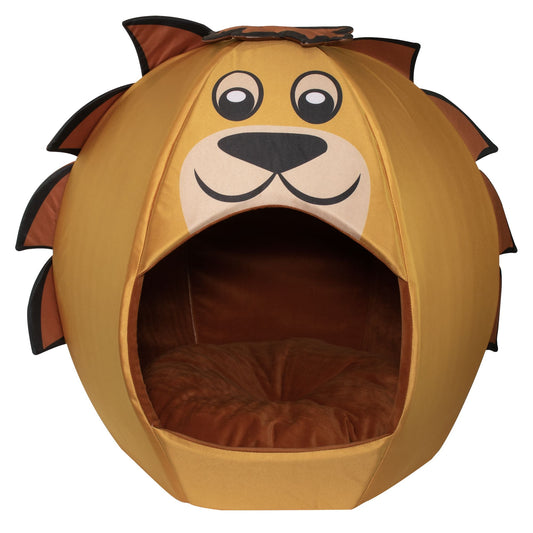 Maccabi Art Lion Igloo Pet Bed 25"L x 25"W x 22"H