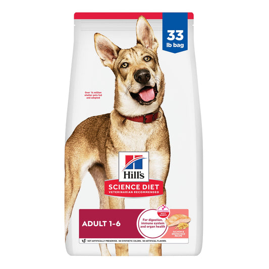 Hill's Science Diet Adult Dog Dry Food - Salmon & Brown Rice Recipe 4.5 Lb