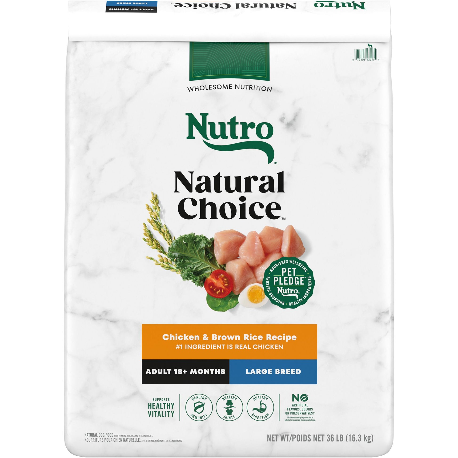 Nutro Natural Choice&trade; Large Breed Adult Dry Dog Food - Chicken & Brown Rice 36 Lb