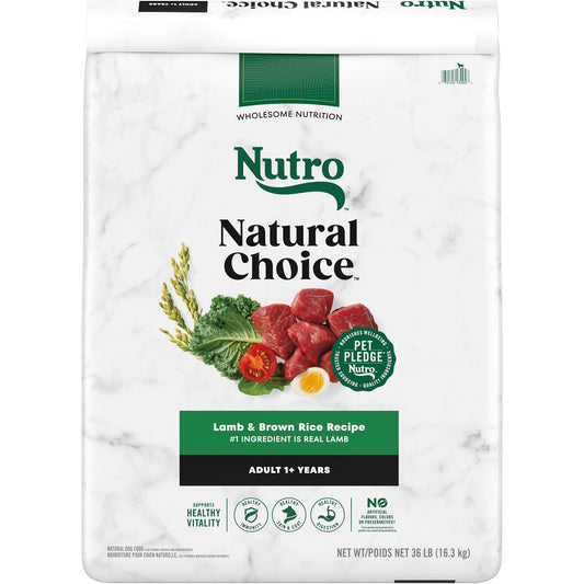 Nutro Natural Choice&trade; Adult Dry Dog Food - Lamb & Brown Rice 20 Lb