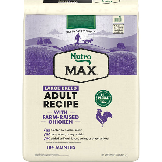 Nutro Max Large Breed Adult Dog Food - 36 Lb
