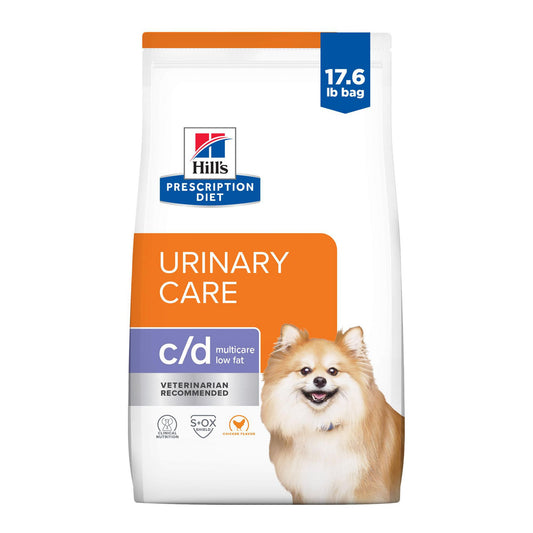 Hill's Prescription Diet c/d Multicare Low Fat Urinary Care Adult Dog Dry Food - Chicken 8.5 Lb