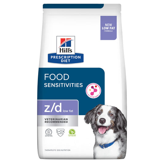 Hill's Prescription Diet Z/D Food Sensitivities Low Fat Hydrolyzed Soy Recipe Dry Dog Food - Chicken 17.6 Lb