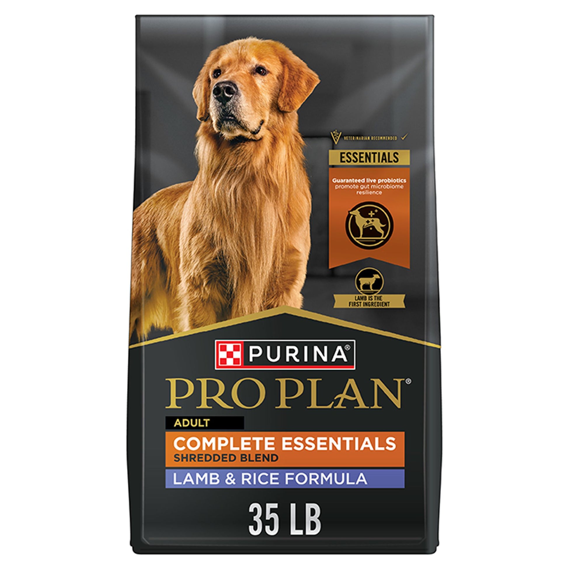 Purina Pro Plan Complete Essentials Shredded Blend Adult Dog Dry Food - Lamb & Rice 5 Lb