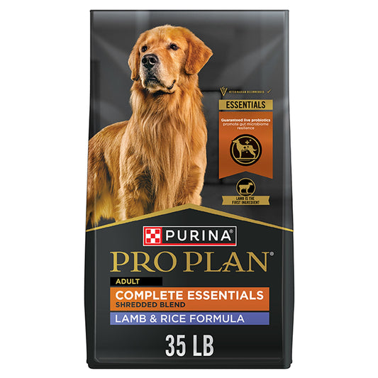 Purina Pro Plan Complete Essentials Shredded Blend Adult Dog Dry Food - Lamb & Rice 5 Lb