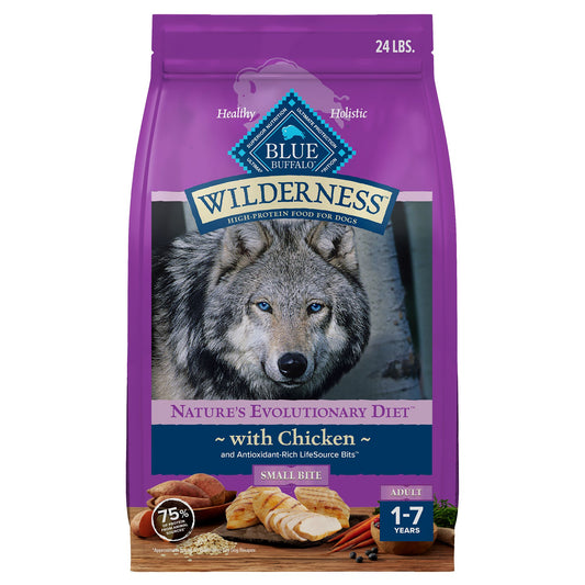 Blue Buffalo Wilderness Nature's Evolutionary Diet Small Bite Adult Dry Dog Food - Chicken 28 Lb