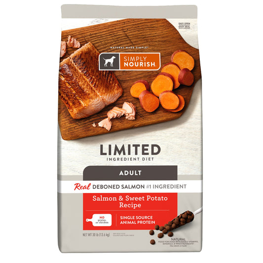 Simply Nourish® Limited Ingredient Diet Adult Dry Dog Food - Salmon & Sweet Potato 4 Lb