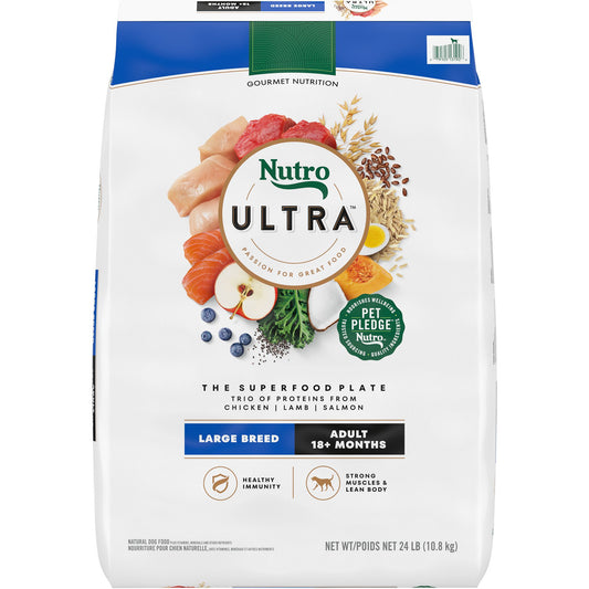 NUTRO ULTRA&trade; Large Breed Adult Dry Dog Food - Chicken, Lamb, Salmon 24 Lb