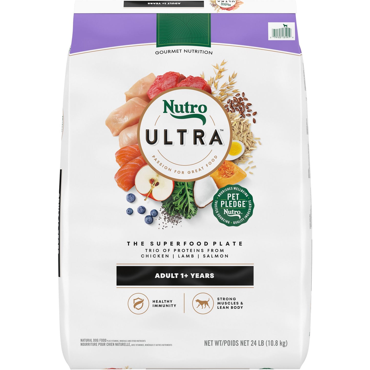 NUTRO ULTRA&trade; Adult Dry Dog Food - Chicken, Lamb, Salmon 24 Lb