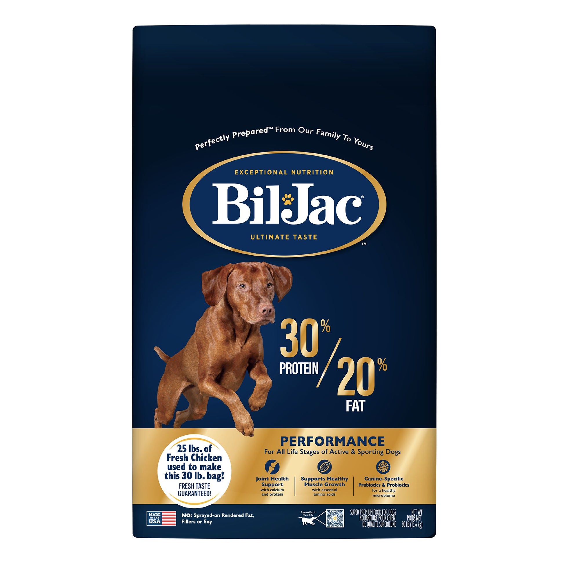 Bil-Jac 30/20 Performance All Life Stages Dry Dog Food - Chicken 6 Lb